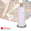 Porte-essuie-tout autoportant en acier inoxydable