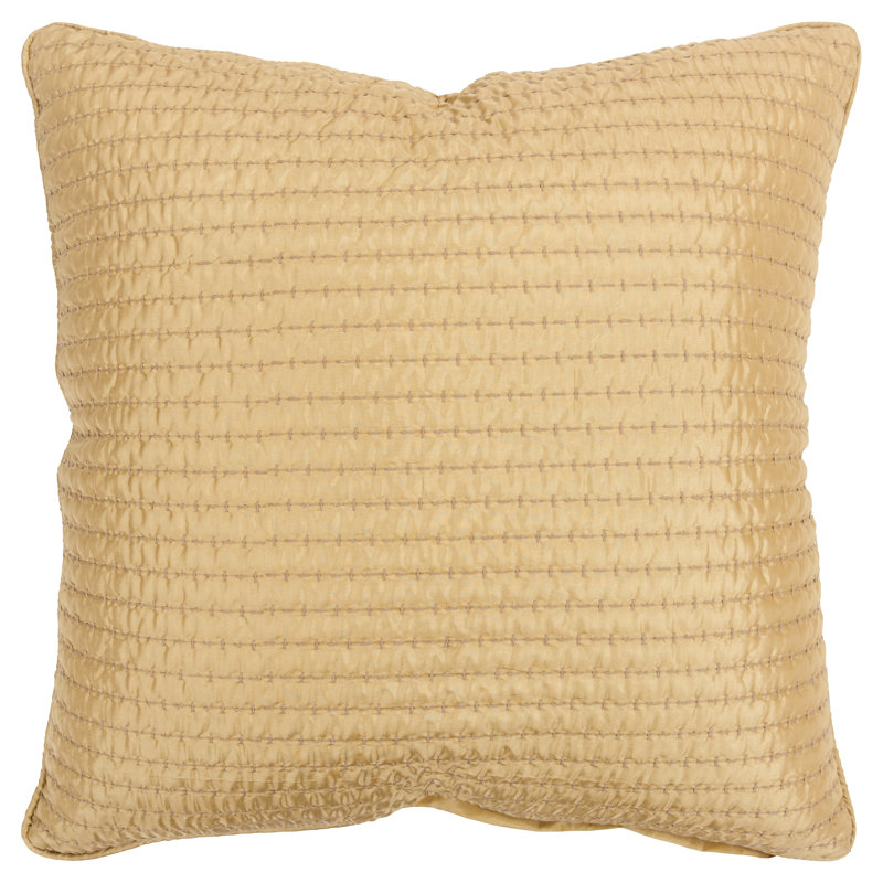 Housse et insert d'oreiller carré, Doré