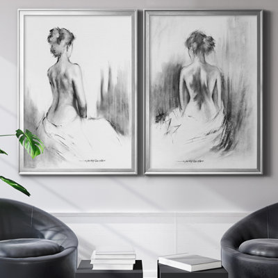 «Soft Silhouette I», ensemble de 2 reproductions d'art