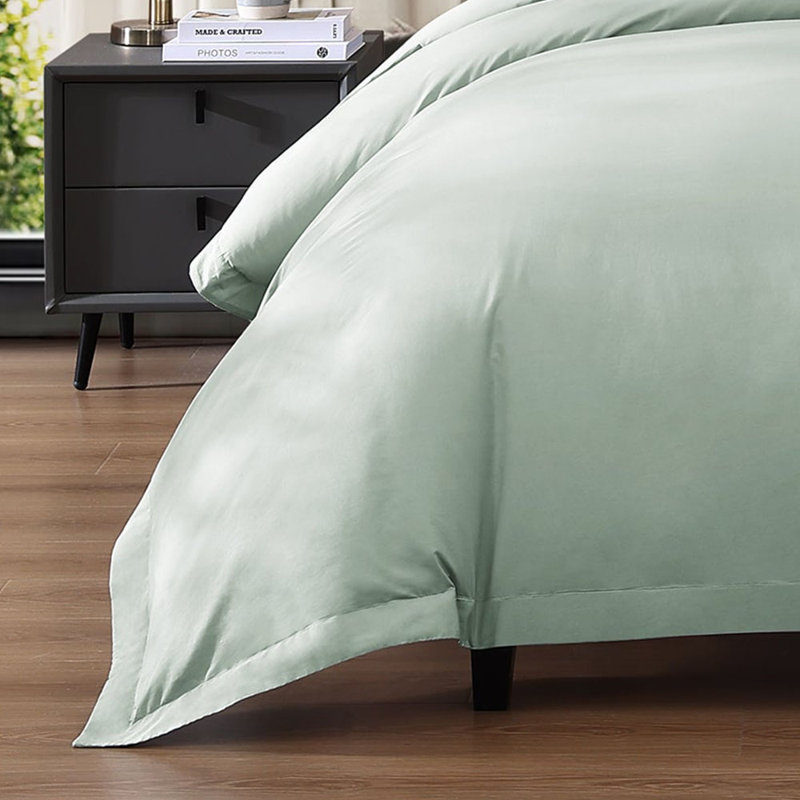 Ultra Percale Duvet Cover Set, Queen Duvet Cover + 2 Standard Shams, Tan