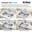 Évier de cuisine en acier inoxydable KRAUS Standart Pro-98155437-98629471