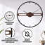 Grande horloge murale 24 po, décor minimaliste moderne pour bureau personnel