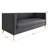 Cramlington Velvet Square Arm Sofa-99419299