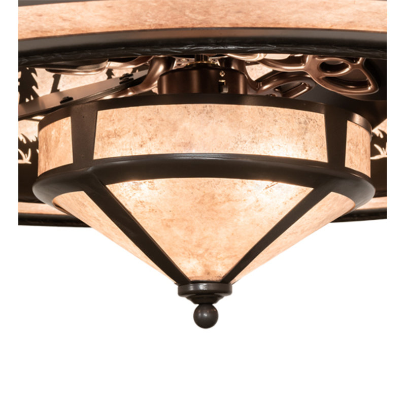 Elk At Dusk Downrod Ceiling Fan