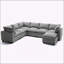 Canapé modulaire en forme de U avec rangement 120 x 93 po