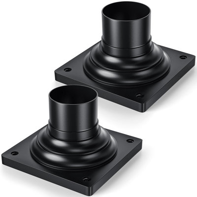 Outdoor Post Light Mounting Base 2 Packs, 6" L x 6" W x 4.5" H