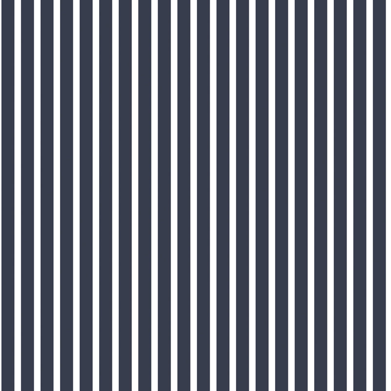 Ayden 10m x 53cm Matte Wallpaper Roll, Navy/White