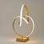 Lampe de table abstraite 19 "en métal doré