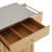 Indoor Bamboo Rolling Kitchen Island with Stainless Steel Top, 4 Drawers & Towel Rack