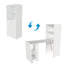 Bureau pliable avec tablettes de rangement - Bureau extensible peu encombrant pour petits espaces