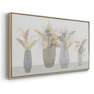 Cattail Still Life- Framed Gallery Wrapped Canvas -Ready to Hang