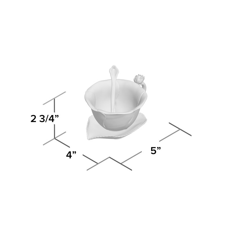 Tasse et soucoupe Prompton Hibiscus