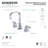 Meridian Widespread Bathroom Faucet with Drain Assembly