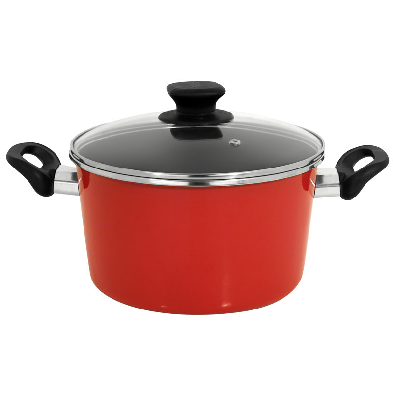 Cocotte rond en porcelaine avec couvercle en porcelaine 7-qt magefesa Coral