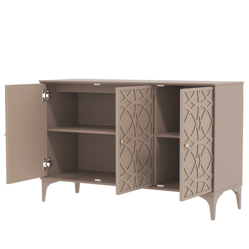 O’Mega 3 Door Sideboard, Warm Nude