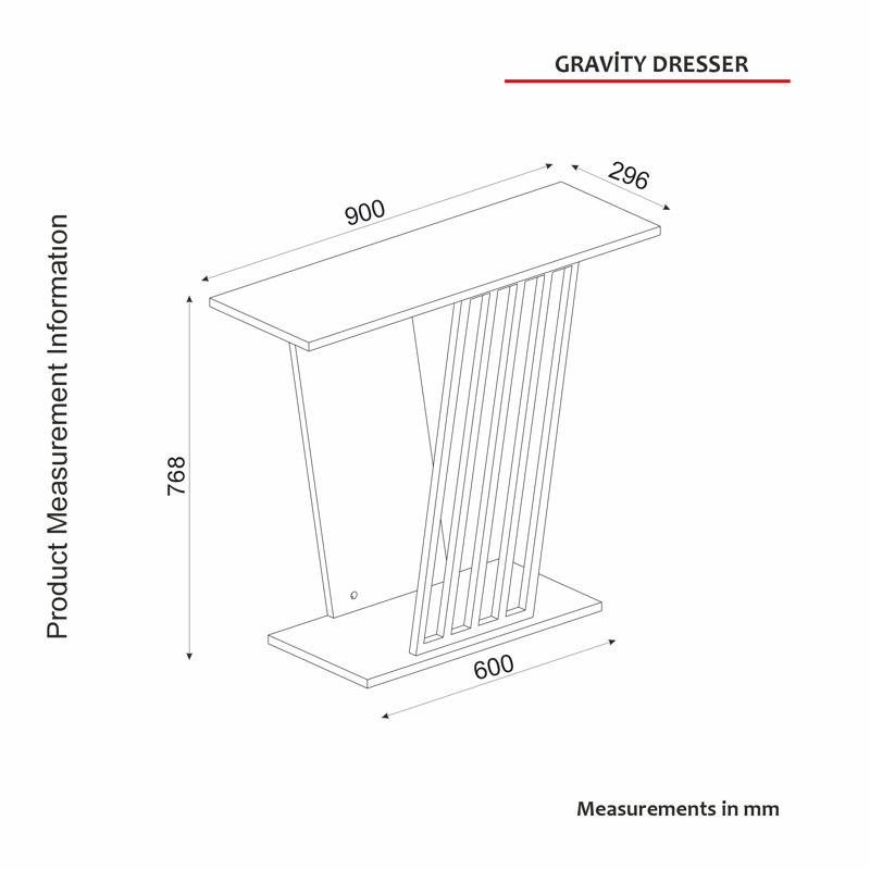 Adesewa 90cm Console Table