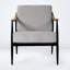 Méridienne rembourrée de 26 po de largeur Mid-Century-1055837997