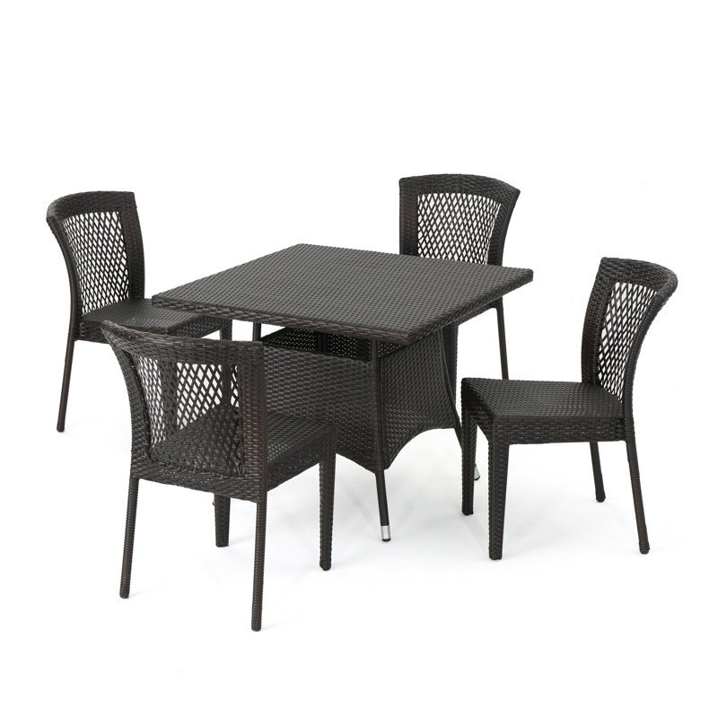 4 - Person Patio Dining Set Square Table