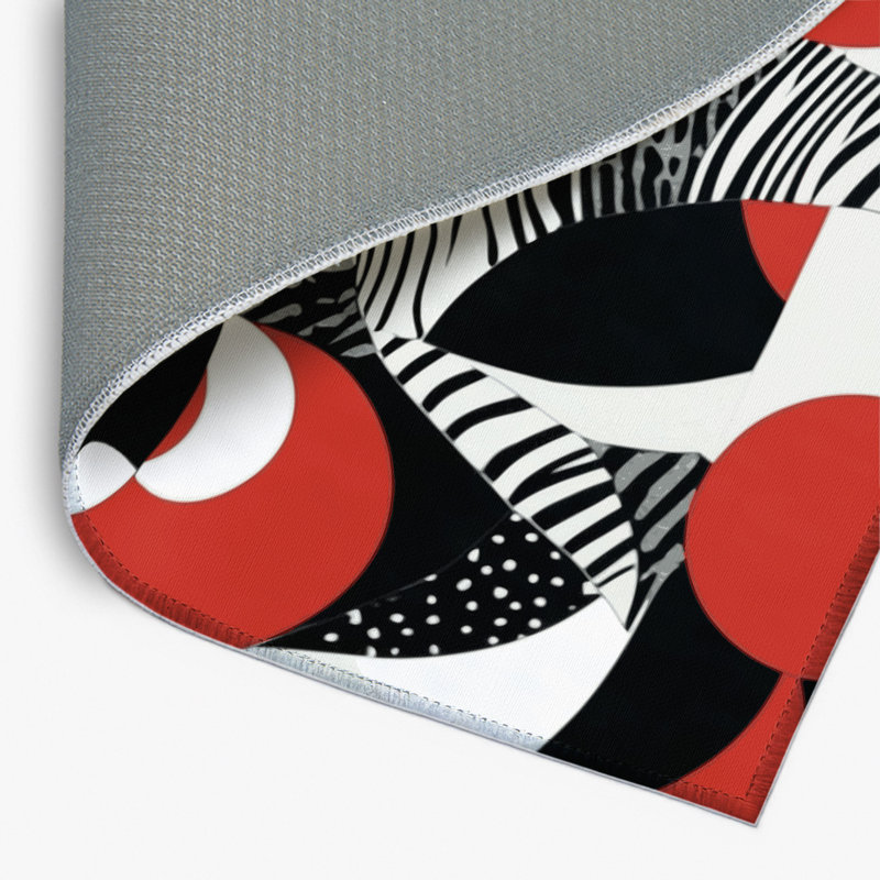 Tapis intérieur et extérieur Scarlet Reflection, Rectangulaire 3 pi x 5 pi