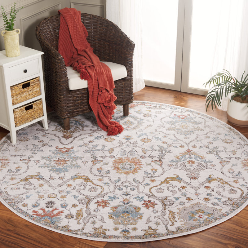 Kereb Performance Oriental Rug, Round 6'7"
