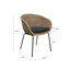 Ensemble de 2 chaises d'extérieur résistantes aux intempéries en rotin avec coussin