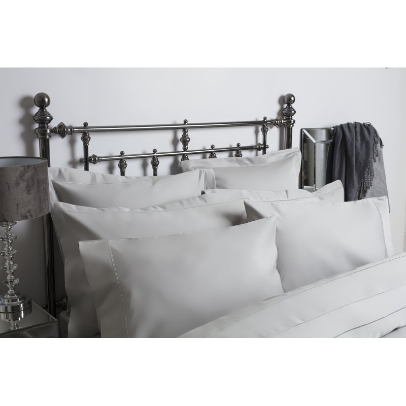 1500 TC Royale Sateen Sateen Fitted Sheet, Platinum, Single (3')