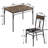Leday 5-Piece Dining Table Set with 4 Chairs, Modern Kitchen Table Set for 4, Space-Saving Design