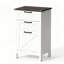 Classeur de style moderne avec 3 tiroirs, armoire de rangement de bureau pour format A4, pour la maison et le bureau