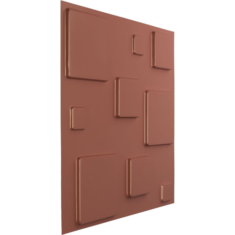 Devon EnduraWall Decorative 3D Wall Panel, Universal Pearl Metallic Champagne Pink