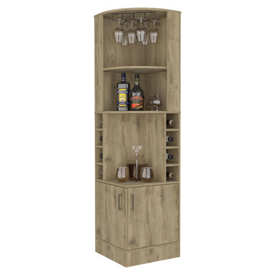 Bar élégant avec tablettes pour plus de rangement