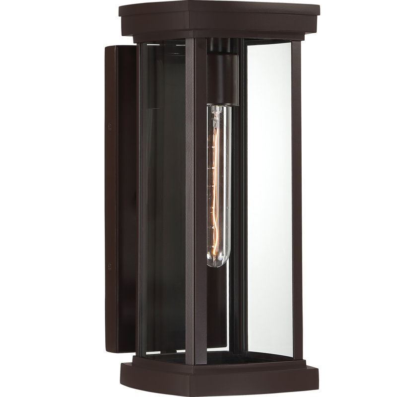 Lanterne murale d'extérieur Western, H 14,5 po x l 6,5 po x P 7,75 po