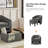 Yeomans Modern Upholstered Versatile Barrel Chair with Removable Leg Storage Ottoman-94813884
