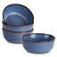 4 Piece Blue Ceramic Bowl Set,Kiln-Fired Bowls,25oz-129023648