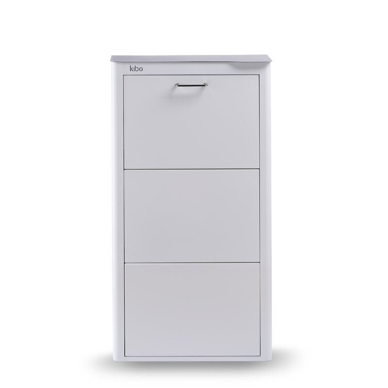 9 Pair Shoe Storage Cabinet, White