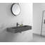 Lavabo de salle de bain mural ou sur comptoir 47 po avec trou de robinet simple-69275323