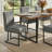 7-Piece Modern Rectangular Dining Table Set For 6 With Upholstered Dining Chairs-445148356