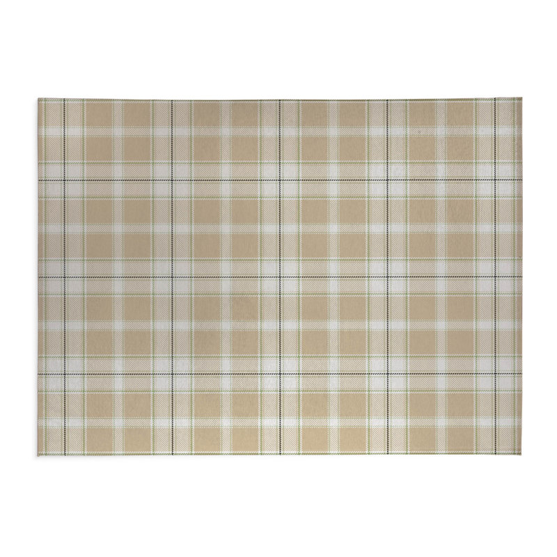 Billy Tartan Non-Slip Outdoor Rug, Rectangle 5' x 7'