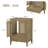 Bathroom Vanity Base without Sink, Featuring Rattan Cabinet with Doors and Drawer