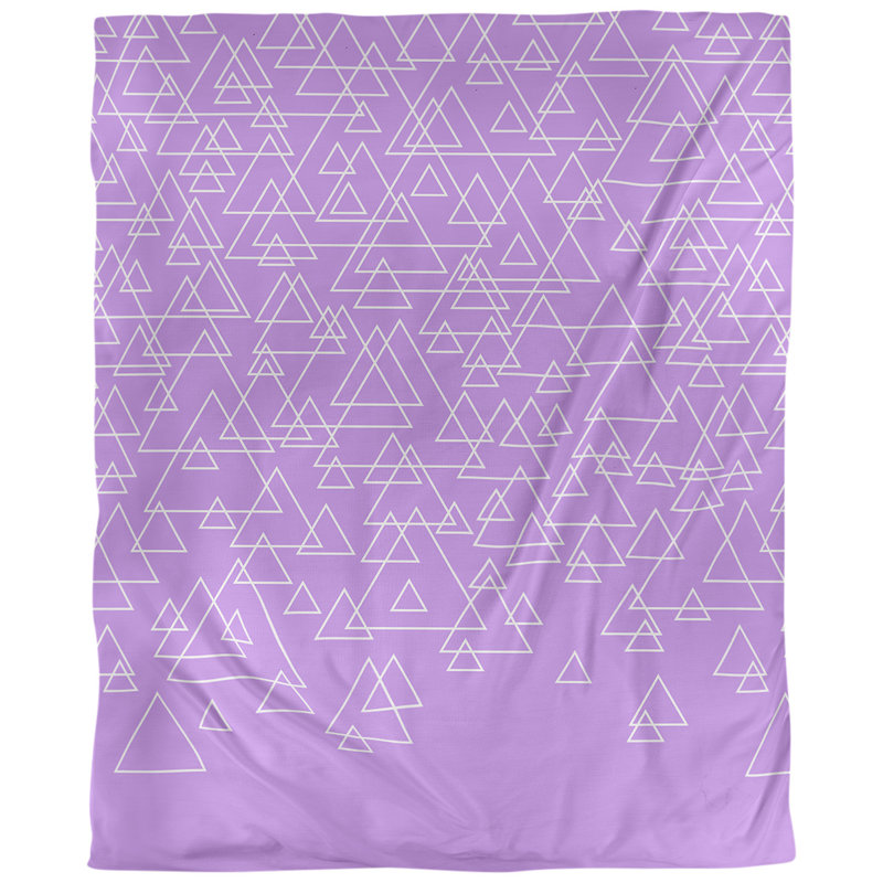 Tissu triangles de dispersion, Coton peigné de base, L 56 po x l 36 po, Mauve