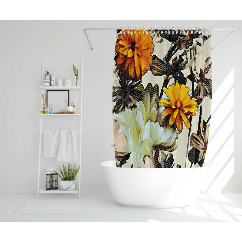 Harriss Polyester Shower Curtain Set, 168cm H x 168cm W