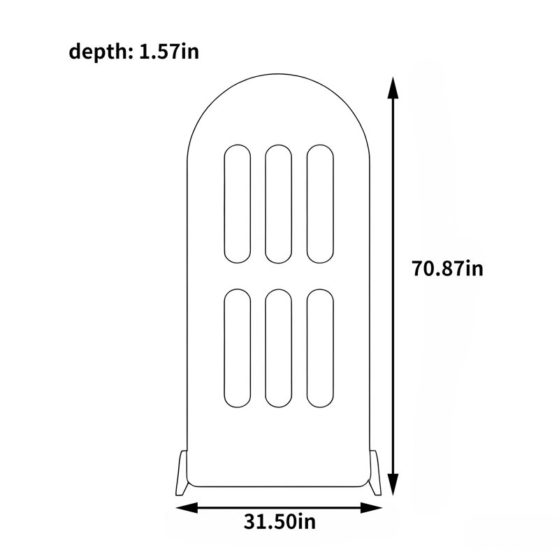 Allenton, 70.87" H x 31.5" W x 1.57" D