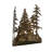 Rustic Lodge Flush Mounted Sconce