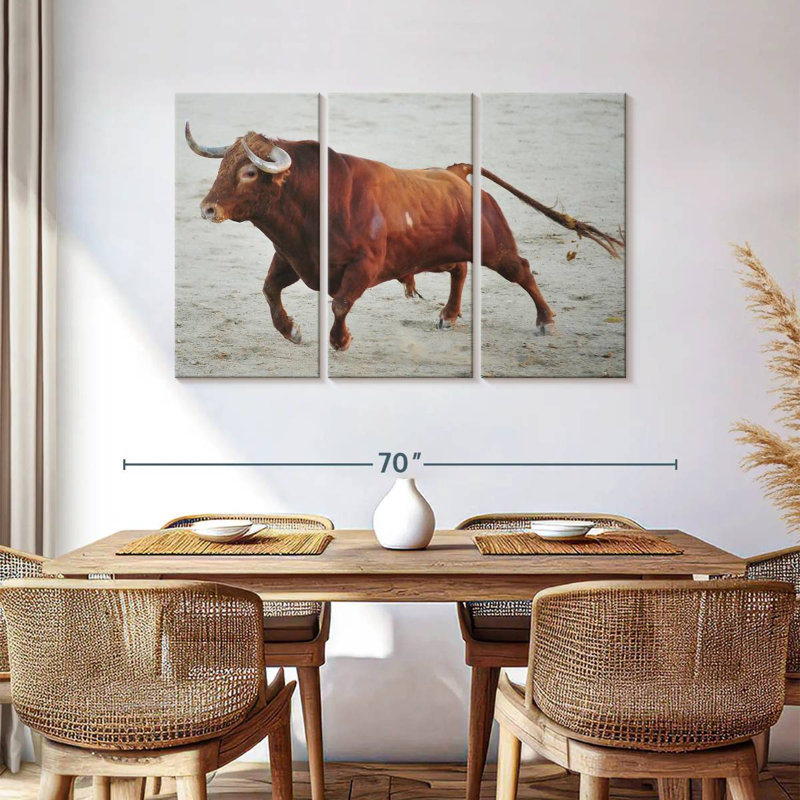 Brampt Red Spanish Bull, 36" H x 57" W