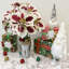Bouquet de poinsettias artificiels 5 tiges