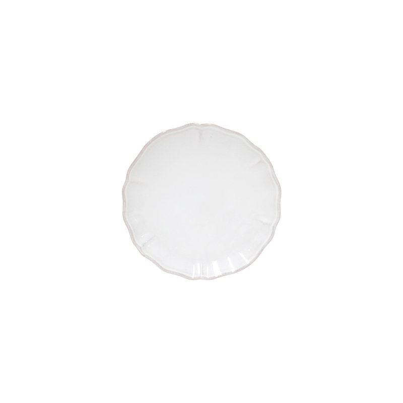 Alentejo Handmade Stoneware Bread And Butter Plate, White