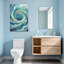 «Abstract Swirling Ocean Waves», reproduction d'art sur toile-363763715