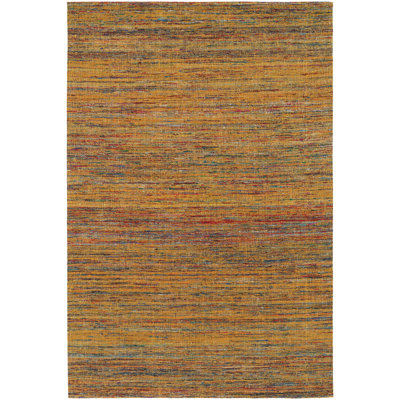Tapis de zone dorée dhurrie Cabarley