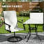 Ensemble de 2 chaises d'extérieur, chaises pivotantes-130055746
