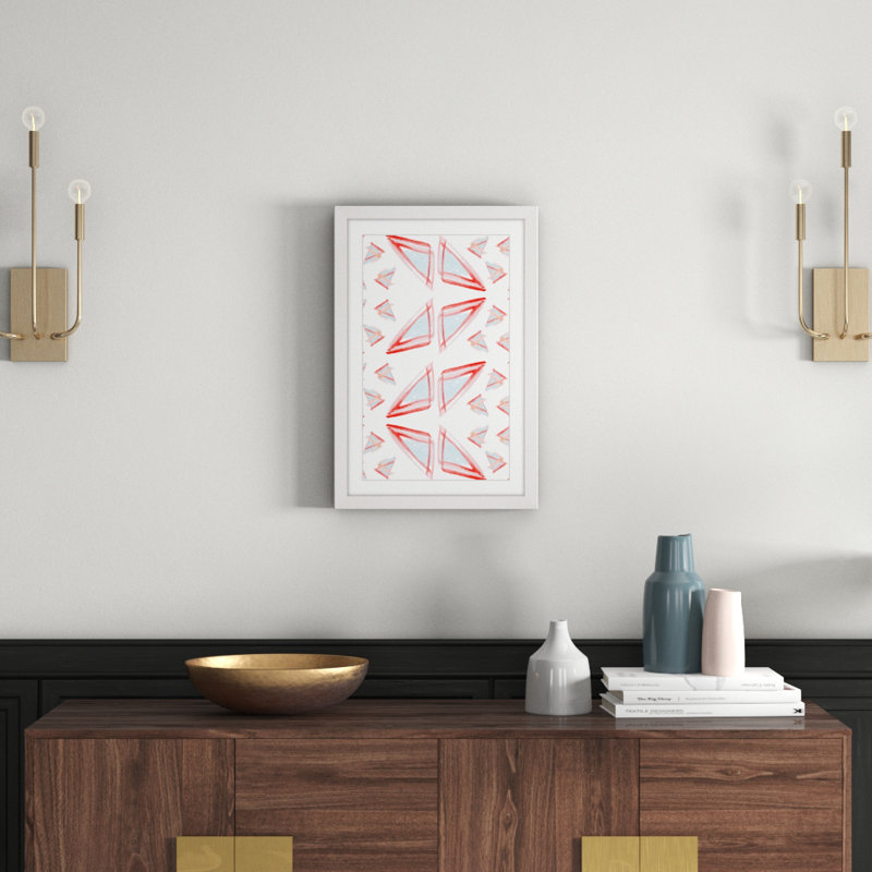 Rearrangement - Single Picture Frame Print, 91cm H x 61cm W x 3.81cm D, White