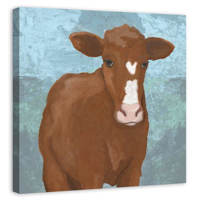 Impression de peinture acrylique « vache »